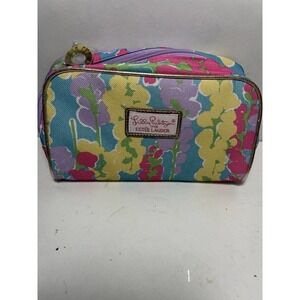 LILLY Pulitzer for Estee Lauder Makeup Cosmetic Bag Pouch Case Floral Dragonfly